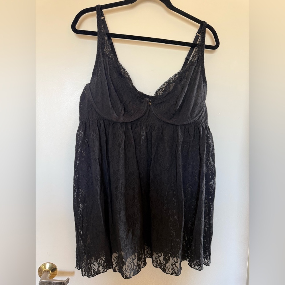 Torrid Black Lace Adjustable Strap Lingerie
